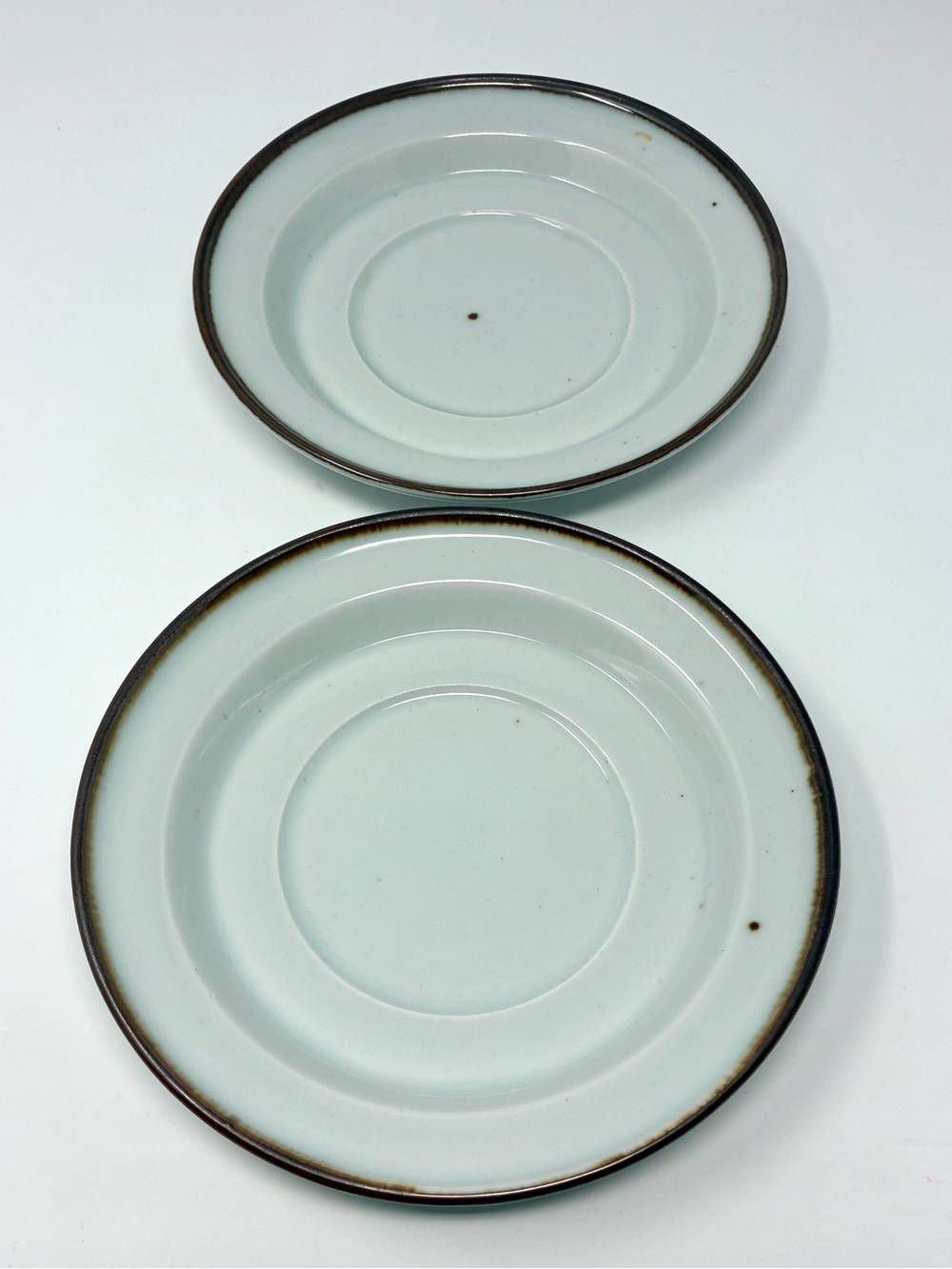 Dansk Designs Brown Mist Stoneware Saucers Set of 2 Replacements NR
